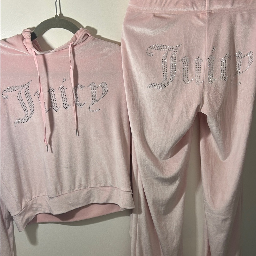 Juicy Couture Light Pink Velour Set